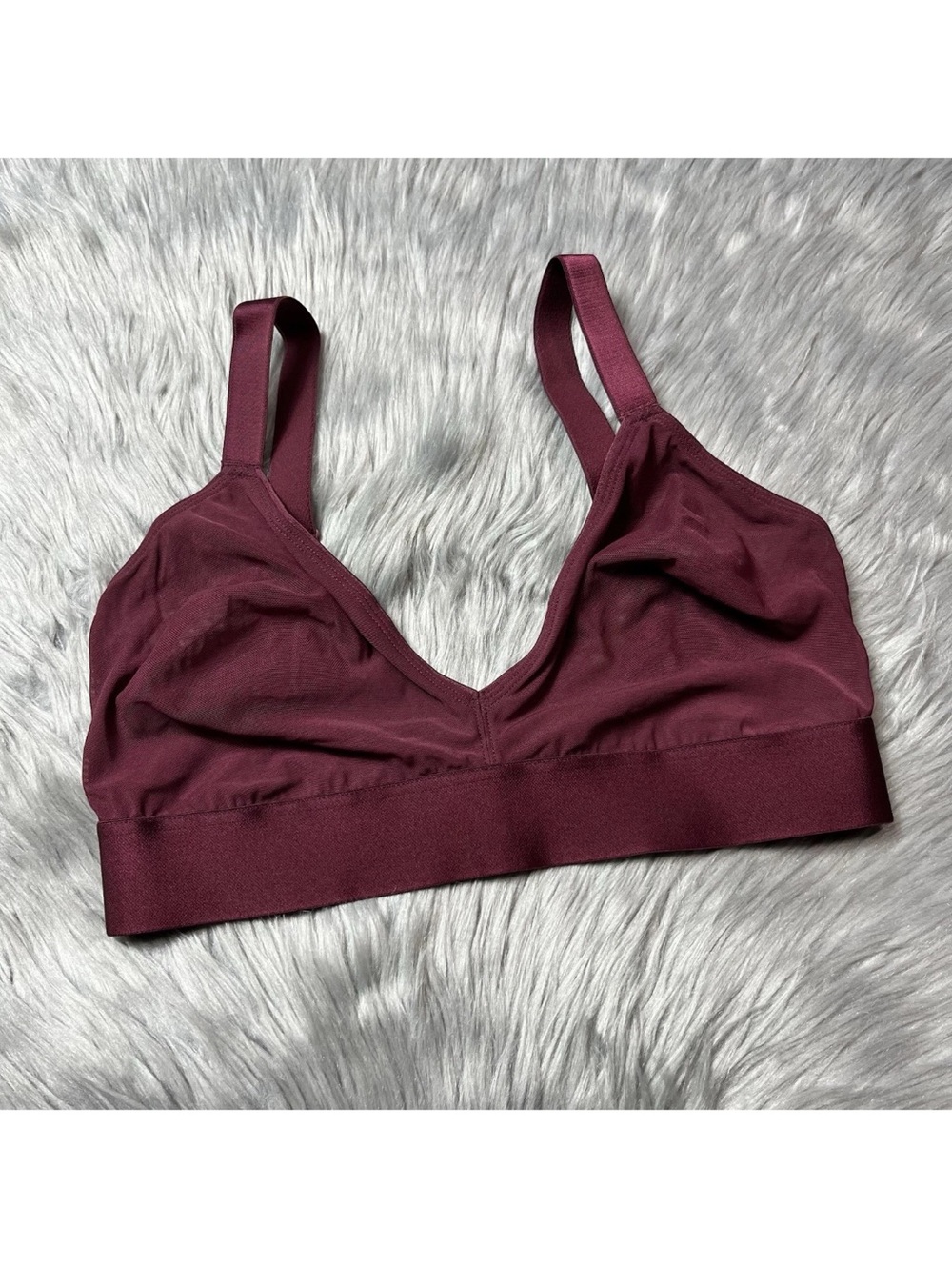 Parade Red Sheer Mesh Bralette Size 1